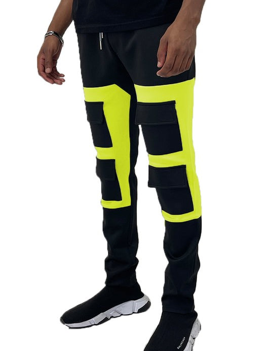 COLOR BLOCK CARGO TRACK PANT