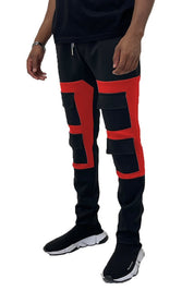 COLOR BLOCK CARGO TRACK PANT