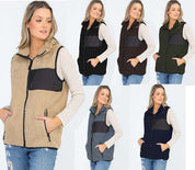 Unisex Sherpa Fleece Vest Top Jacket for All Seasons