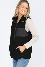 Unisex Sherpa Fleece Vest Top Jacket for All Seasons