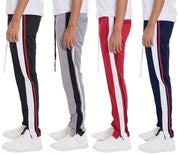 STRIPES TRICOT TAPERED PANTS