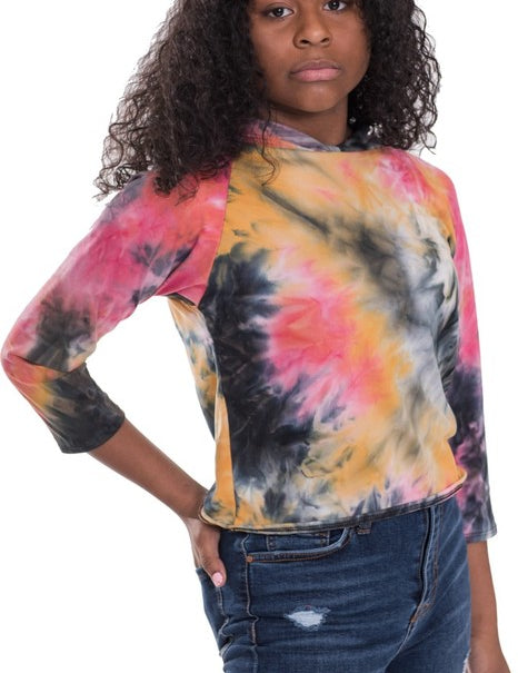 KIDS TIE - DYE HOODIE