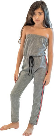 Kids Sporty Stripe Side Jumpsuit