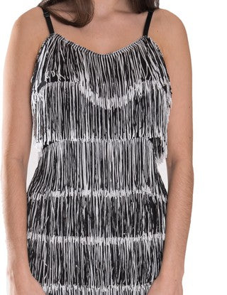 WOMEN'S SHORT ALL-OVER FRINGE FLAPPER DRESS