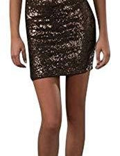 Women's Stretchy Sequin Tube Mini Dress