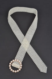 Women's Pearl Beaded Fashion Belt