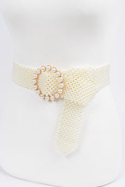 Women's Pearl Beaded Fashion Belt