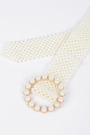 Women's Pearl Beaded Fashion Belt