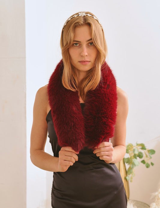 FAUX FUR SHORT COLLAR SCARF