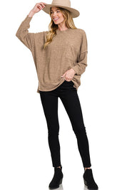 Women's Oversized Drop Shoulder Sweater