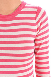 Women's Striped Long Sleeve Pullover Sweater