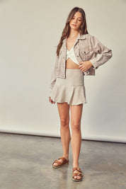 Women's Checkered A-Line Skort