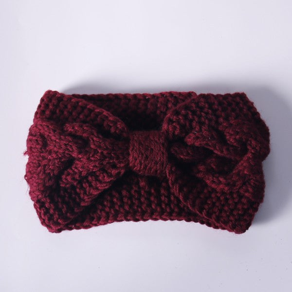 Women's Casual Crochet Bow Twisted Headband