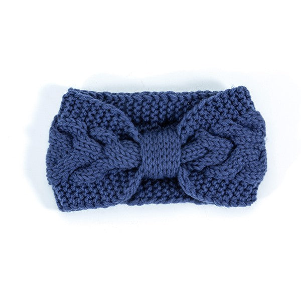 Women's Casual Crochet Bow Twisted Headband