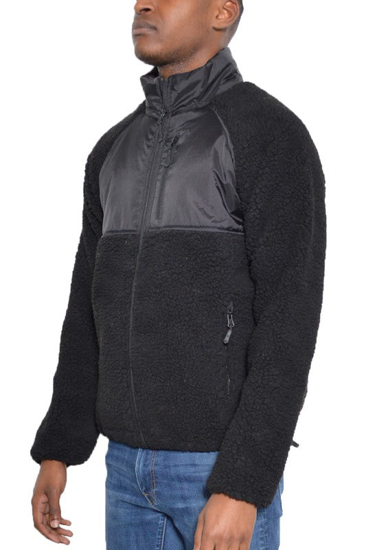 Men's Full Zip Sherpa Fleece Jacket