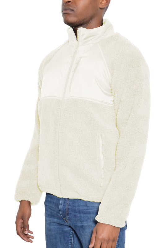 Men's Full Zip Sherpa Fleece Jacket