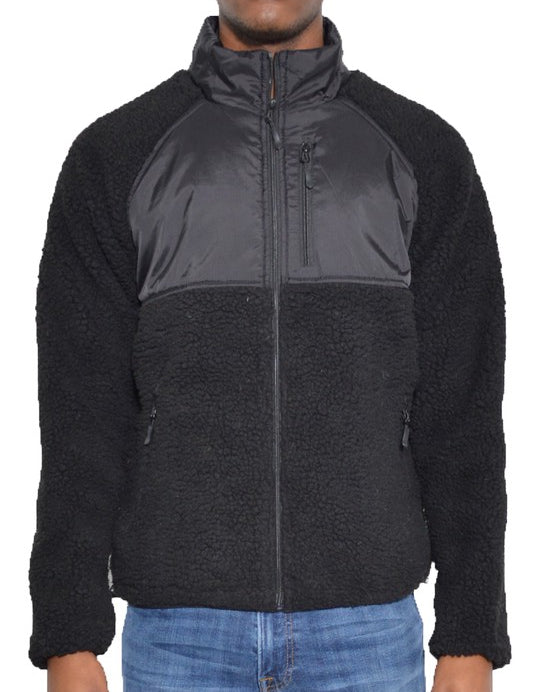 Men's Full Zip Sherpa Fleece Jacket