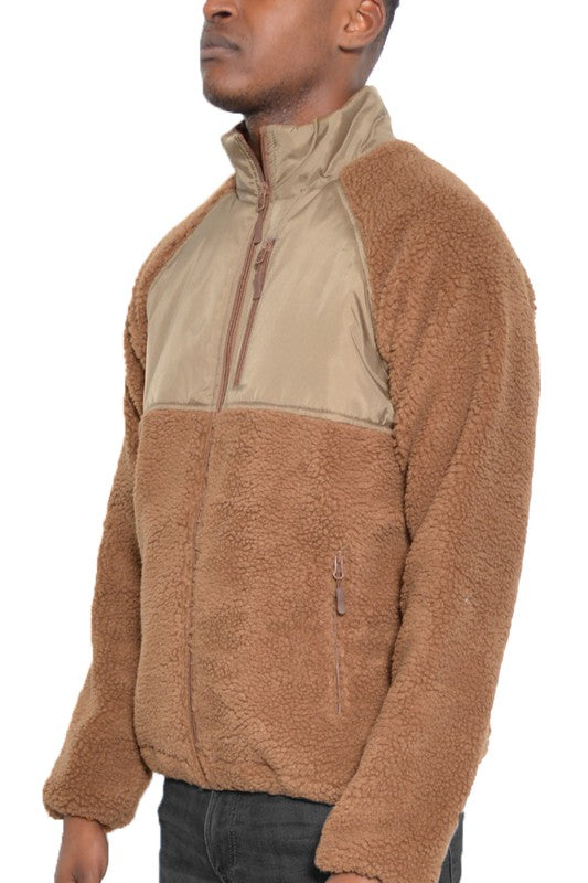 Men's Full Zip Sherpa Fleece Jacket