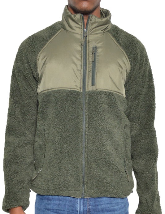 Men's Full Zip Sherpa Fleece Jacket