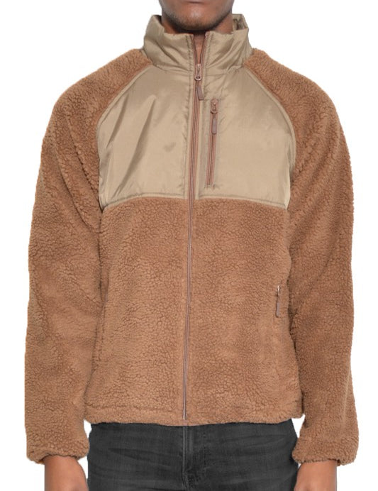 Men's Full Zip Sherpa Fleece Jacket