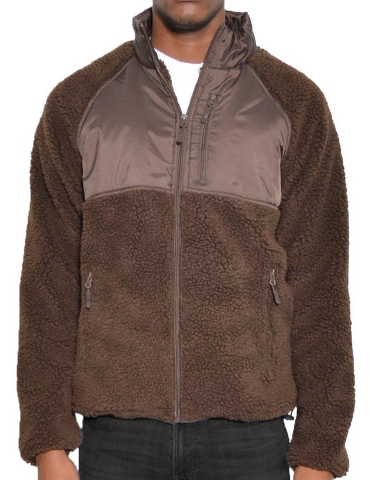 Men's Full Zip Sherpa Fleece Jacket