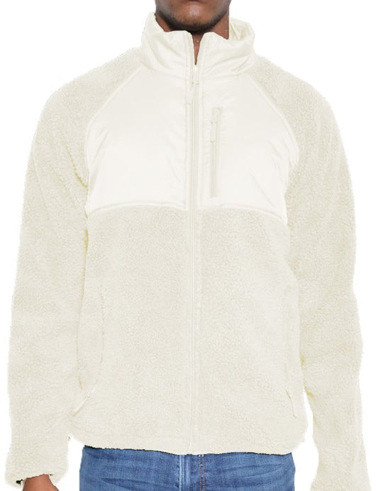 Men's Full Zip Sherpa Fleece Jacket