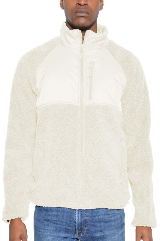 Men's Full Zip Sherpa Fleece Jacket