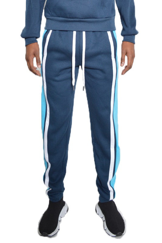 3 STRIPE COLOR BLOCK SWEAT PANTS