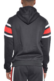 Men's Regular Fit Three Stripe Pullover Hoodie