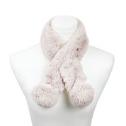 Unisex Casual Faux Fur Pom Pom Winter Scarf