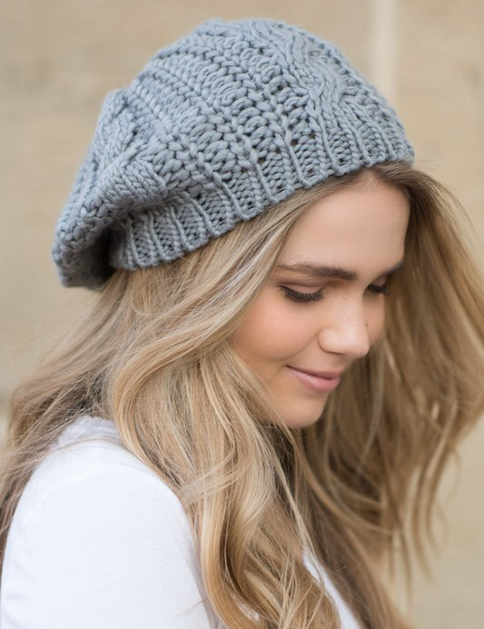 Women's Slouchy Knit Beret Beanie