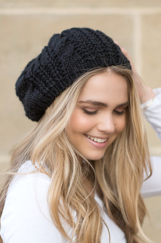 Women's Slouchy Knit Beret Beanie