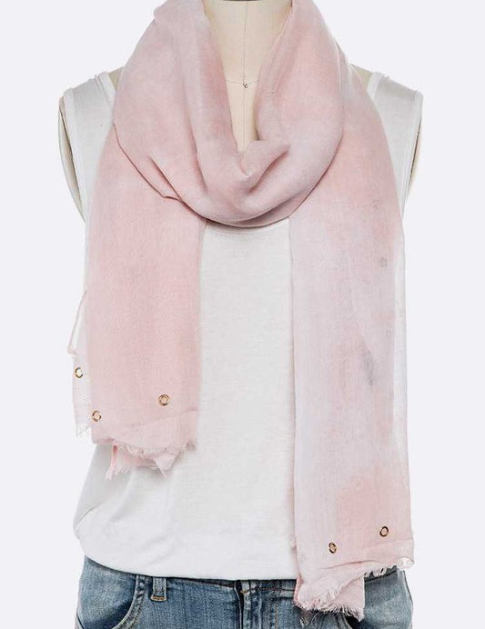 Women's Tie Dye Eyelet Fashion Scarf