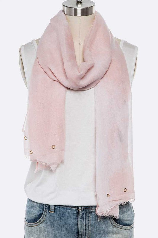 Women's Tie Dye Eyelet Fashion Scarf