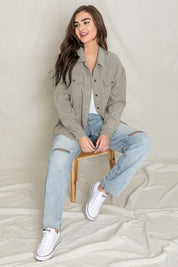 Women's Oversized Corduroy Jacket