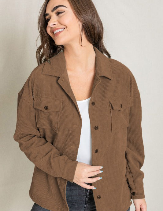 Women's Oversized Corduroy Jacket