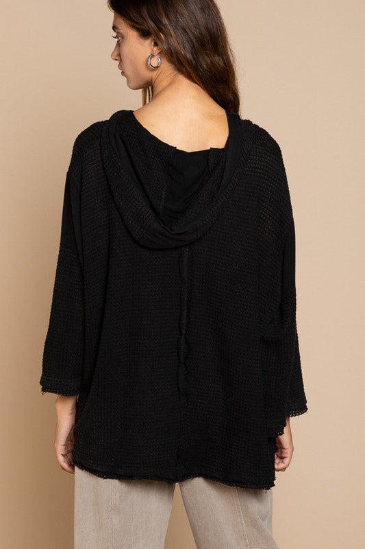 Women's Bell Sleeve Oversized Sweater Top