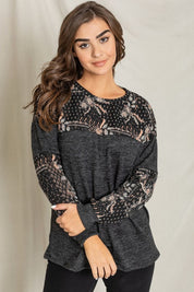 Women's Color Block Bandana Print Tunic