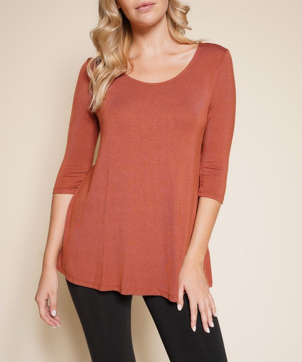 Women's Bamboo Elbow Sleeve Tunic