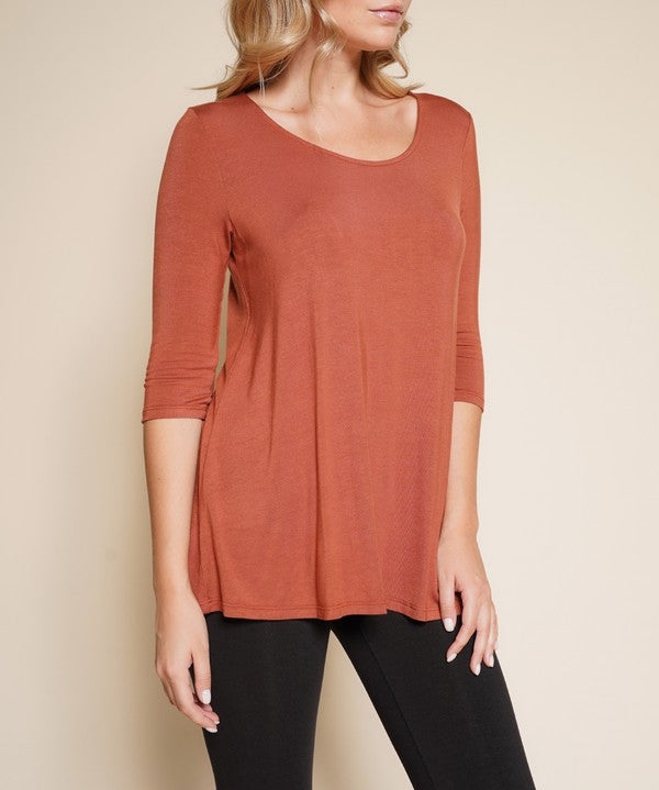 Women's Bamboo Elbow Sleeve Tunic