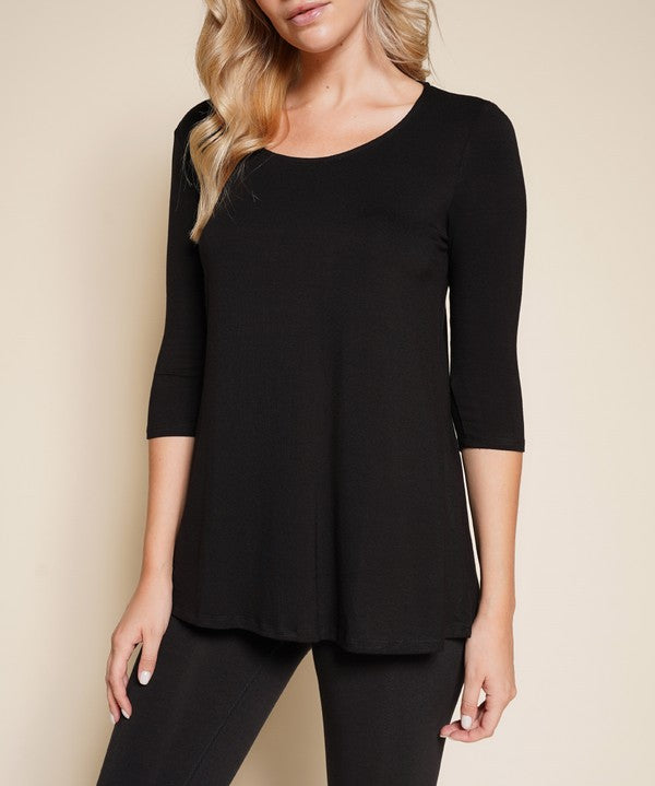 Women's Bamboo Elbow Sleeve Tunic