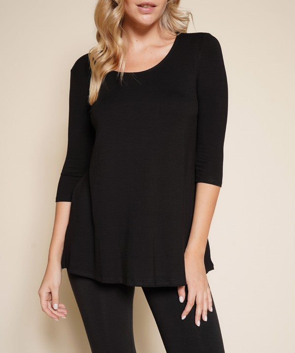 Women's Bamboo Elbow Sleeve Tunic