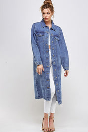 Women's Casual White Non-Stretch Denim Jacket