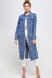 Women's Casual White Non-Stretch Denim Jacket