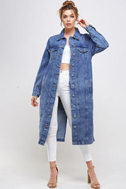 Women's Casual White Non-Stretch Denim Jacket