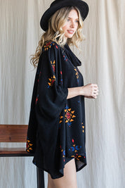 Women's Aztec Print Oversized Poncho