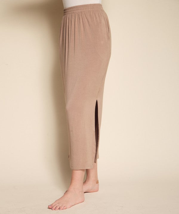 Women's Eco-Friendly Bamboo Long Skirt with Pockets