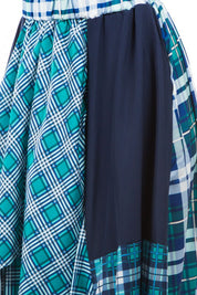 Women's Multi-Layered Maxi Skirt with Elastic Waist