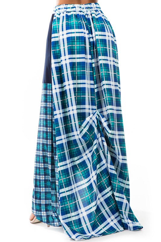 Women's Multi-Layered Maxi Skirt with Elastic Waist