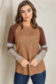 Women's Color Block Sleeve Tunic